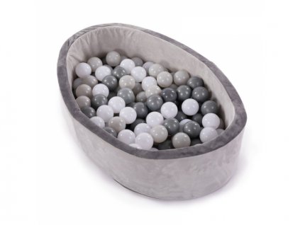 bazének s míčky B-Ball Pit Play Gym Grey
