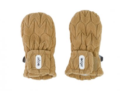 Lodger Mittens Empire Fleece Dark Honey 6 - 12 měsíců