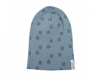 Lodger Beanie Print Rib Ocean 6 - 12 měsíců