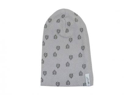 Lodger Beanie Print Rib Sharkskin 6 - 12 měsíců