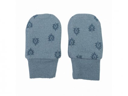 Lodger Mittens Print Rib Ocean