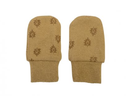 Lodger Mittens Print Rib Honey