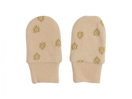 Lodger Mittens Print Rib Linen