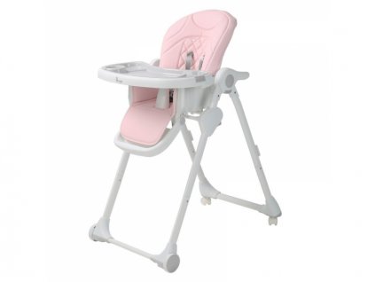 Bo Jungle Jídelní židlička B-DINNER CHAIR WHEELY Pink