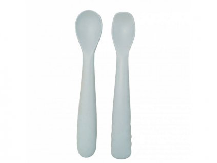 Bo Jungle Silikonové lžičky B-Spoon Shape 2ks Grey