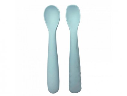 Bo Jungle Silikonové lžičky B-Spoon Shape 2ks Pastel Blue