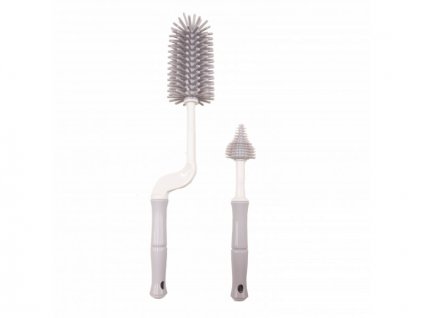 Bo Jungle kartáč na láhve B-Bottle Brush Set Grey