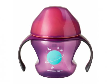 Tommee Tippee Netekoucí hrnek Sippee Cup 150ml 4m+ Pink - VÝPRODEJ DVOREČEK