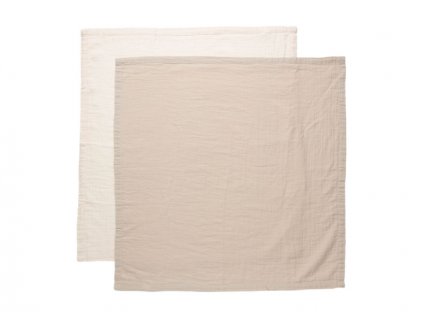 Bebe-Jou Mušelínová plenka Pure Cotton Sand 2ks 70x70cm