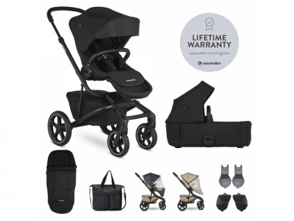 EASYWALKER Set JIMMEY XXL Pepper Black s příslušenstvím