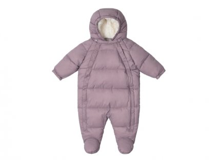 LEOKID Baby Overall Eddy Lilac Gray vel. 0 – 3 měsíce (vel. 56)