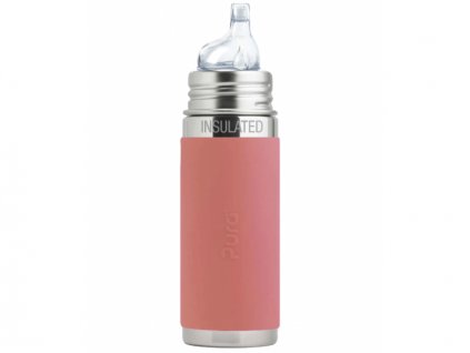 Pura TERMO láhev s pítkem 260ml - Rose