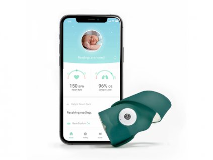 OWLET monitor dechu Smart Sock 3 - chytrá ponožka  Deep Sea Green