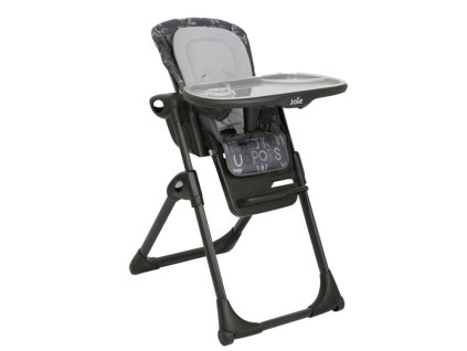 mimzy™ recline abc charcoal, jídelní židlička