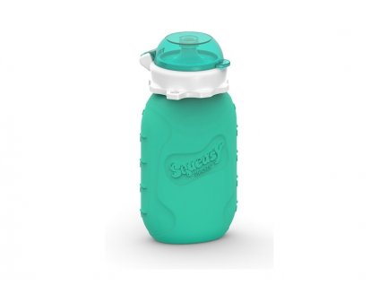 Squeasy Gear Silikónová kapsička na dětskou stravu 104ml - aqua