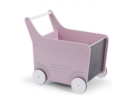 Childhome Dekorativní kočárek dřevěný Soft Pink