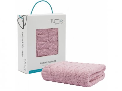 Tutti Bambini Pletená deka CoZee - dusty pink