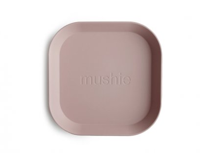 MUSHIE hranatý talíř Blush 2ks