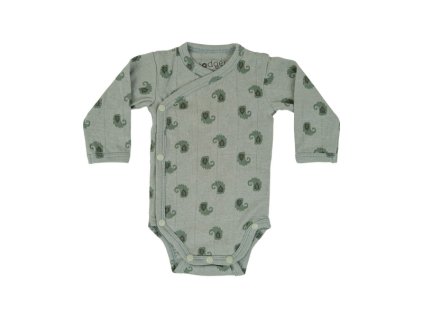 Lodger Romper LS Flame Tribe Silt Green 56