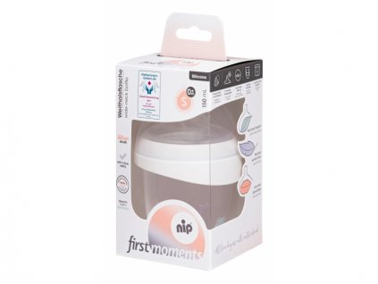 NIP First Moments PP láhev s širokým hrdlem, 150 ml, žába - VÝPRODEJ DVOREČEK