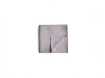MUSHIE mušelínová zavinovačka z BIO bavlny, 120x120 cm - soft-mauve