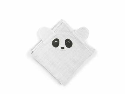 NUUROO Bjork Mušelínové plenky 2 ks Panda White Onyx