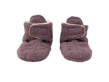 Lodger Slipper Folklore Fleece Mauve 3 - 6 měsíců