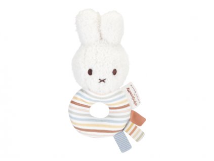 Little Dutch Chrastítko králíček Miffy Vintage Proužky