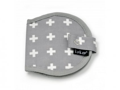 KipKep Pouzdro na vložky do podprsenky NURSERY WALLET Crossy Grey