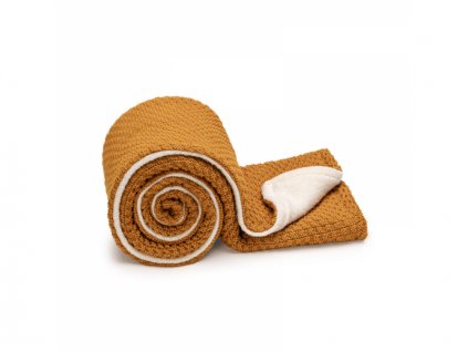Pletená deka WARM Curry