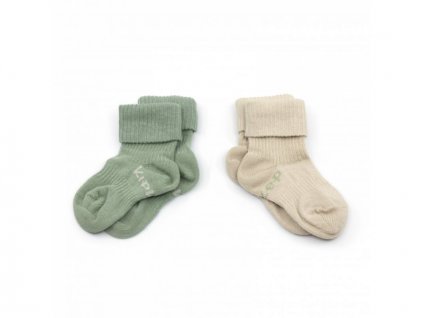KipKep ponožky Stay-on-Socks 0-6m 2páry Calming Green