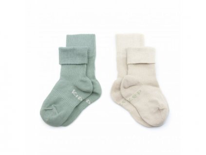 KipKep ponožky Stay-on-Socks 12-18m 2páry Calming Green