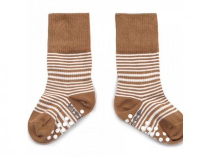 KipKep ponožky Stay-on-Socks ANTISLIP 12-18m 1pár Camel