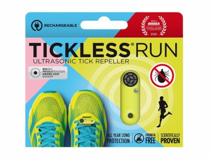 TICKLESS RUN - ultrazvukový odpuzovač klíšťat -Neonový