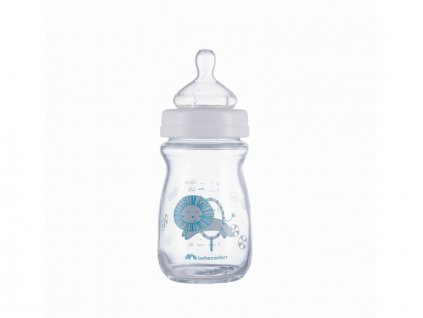 Bebeconfort Kojenecká láhev Emotion Glass 130ml 0-6m White