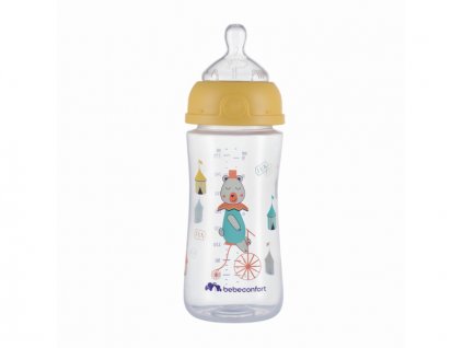 Bebeconfort Kojenecká láhev Emotion 270ml 0-12m Yellow