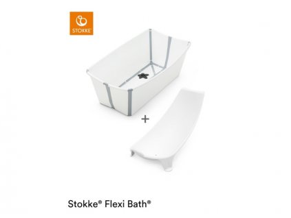 Stokke Skládací vanička Flexi Bath® XL s lehátkem, White