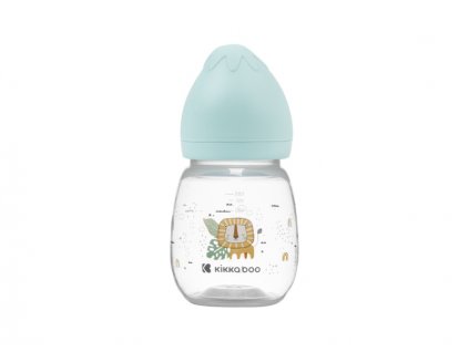 KikkaBoo Kojenecká láhev 180ml 3m+ Savanna Mint