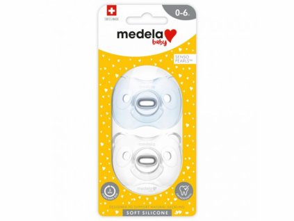 Medela Baby měkký celosilikonový dudlík Boy 0-6m 2ks