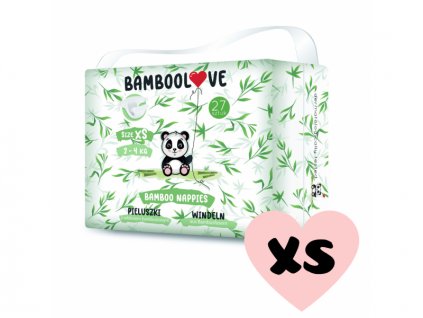 Pleny jednorázové bambus vel. XS 2-4 kg 27 ks  - VÝPRODEJ DVOREČEK