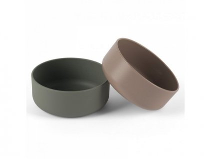 Tiny Bio misky Olive/Mocca 2ks 0m+