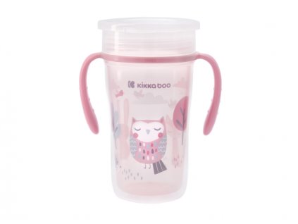 KikkaBoo Hrnek trénovací 360° 300ml 12m+ Owl