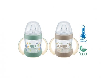 NUK for Nature lahvička na učení s kontrolou teploty