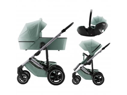 Britax Römer SET 3v1 Smile 5Z + hl. korba + autosedačka Baby-Safe PRO, Jade Green