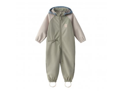 LEOKID Softshell overal Color Block Wood Sage vel. 18 - 24 měsíců (vel. 86)