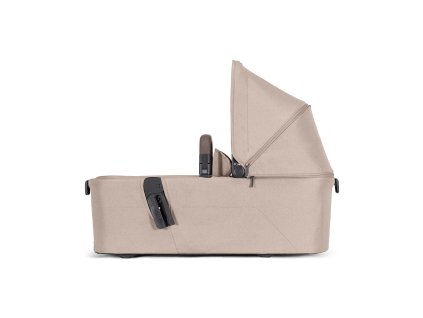 Joolz Aer2 Cot Side View stand alone Sandy Taupe