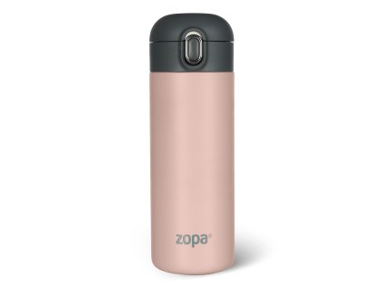 Zopa Termoska na tekutiny se silikonovým držákem 400 ml Candy pink