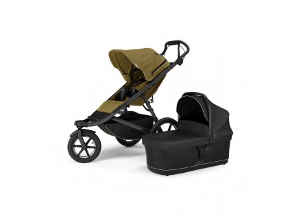 Thule set Urban Glide 3 + hluboká korba Nutria Green