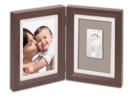 Dřevěný rámeček pro otisk My Baby Touch Simple Brown - VÝPRODEJ DVOREČEK