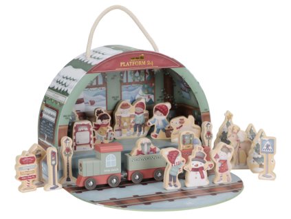 Adventní kalendář Vlakové nádraží